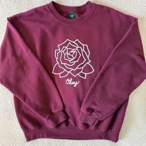 OBEY sweatshirt
Size L
Burgundy/maroon
